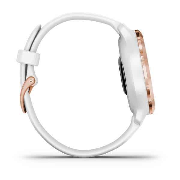 Ceas Smartwatch Garmin Venu 2S, GPS Wi-Fi, Rose Gold + White