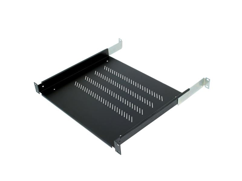 Triton Raft Perf 1U/650 MAX.80KG Negru (Raft fix perforat Triton 19" 1U/650 capacitate incarcare 80KG)