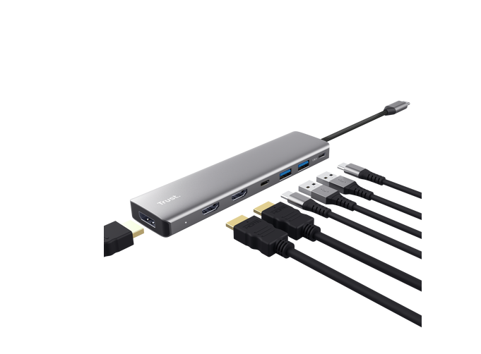 Adaptor Trust Dalyx 7 in 1, gri