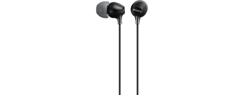 Headphones Sony MDR-EX15 Ap Black (Casti In-ear Sony MDR-EX15AP)