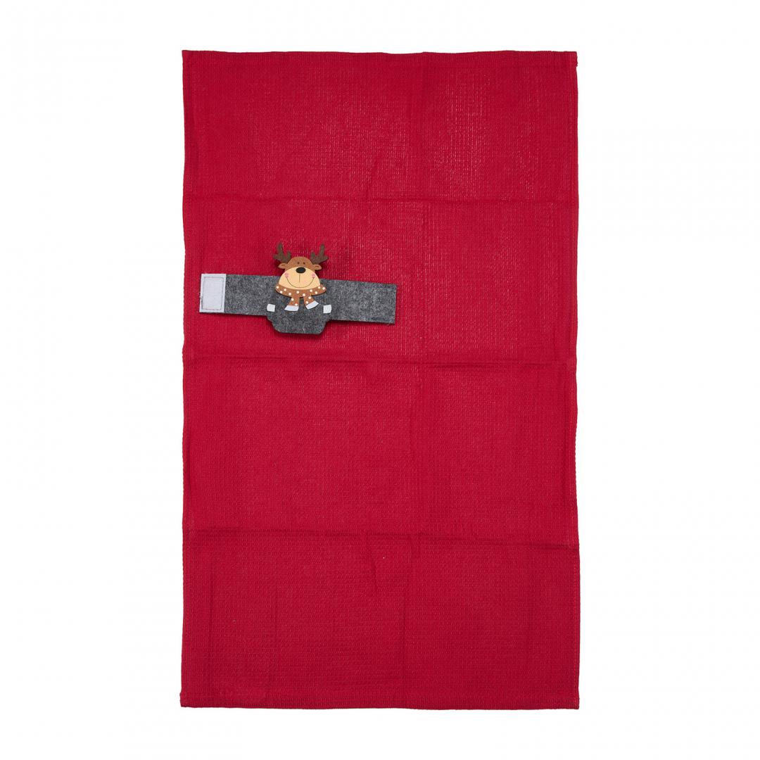 Prosop de bucatarie cu agatatoare, 38x63 Red
