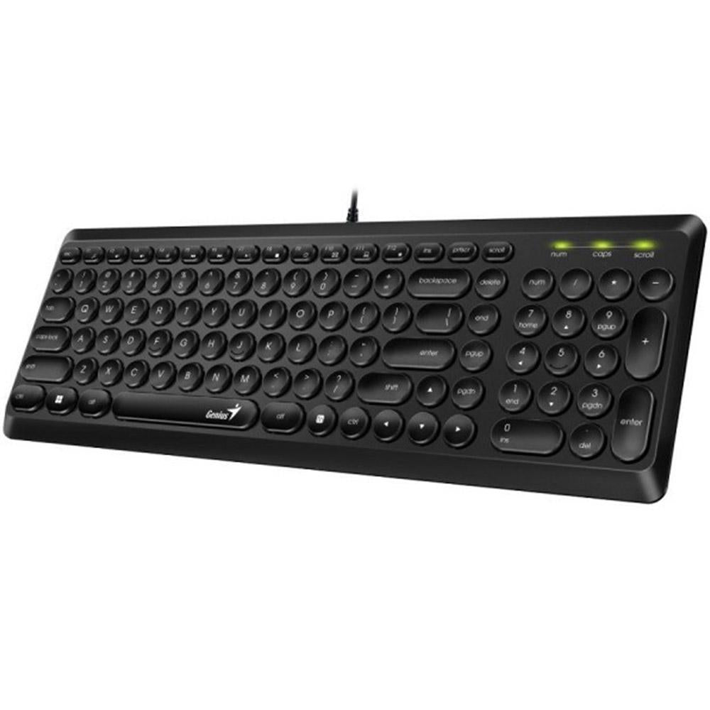 Tastatura Genius SlimstarQ200 cu fir, ng (Tastatura Genius SlimStar Q200)