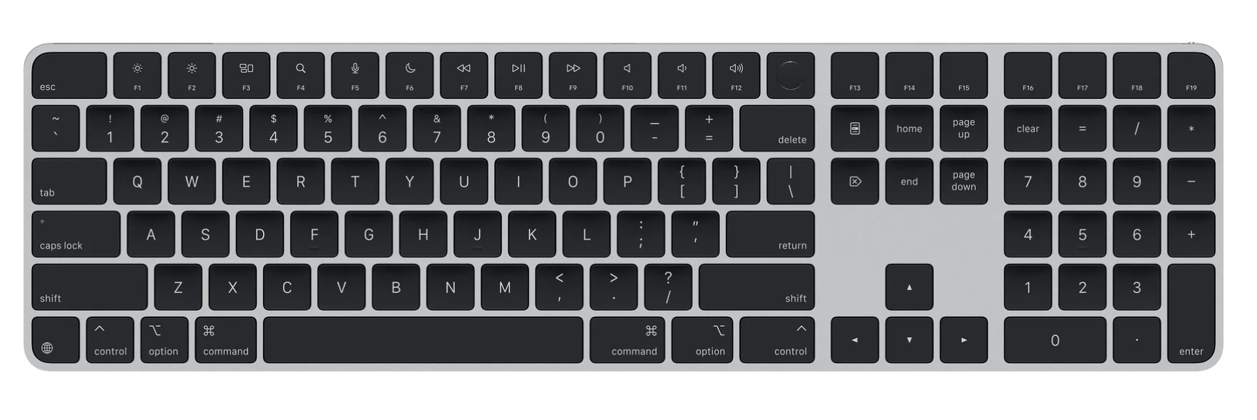 Magic Keyboard Touch Id Num Key Bl Rom (Apple Magic Keyboard (2024) w Touch Id and Numeric Keypad - Romanian - Black...)
