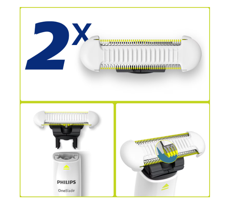 Set 2 Rezerve Oneblade Philips QP229/50 (Lame de schimb Philips OneBlade Intimate)