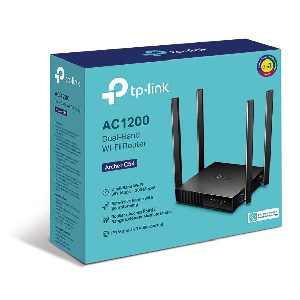 Resigilat - Tpl Router AC1200 DUAL-BAND Archer C54 (TP-Link Router wireless Archer C54)