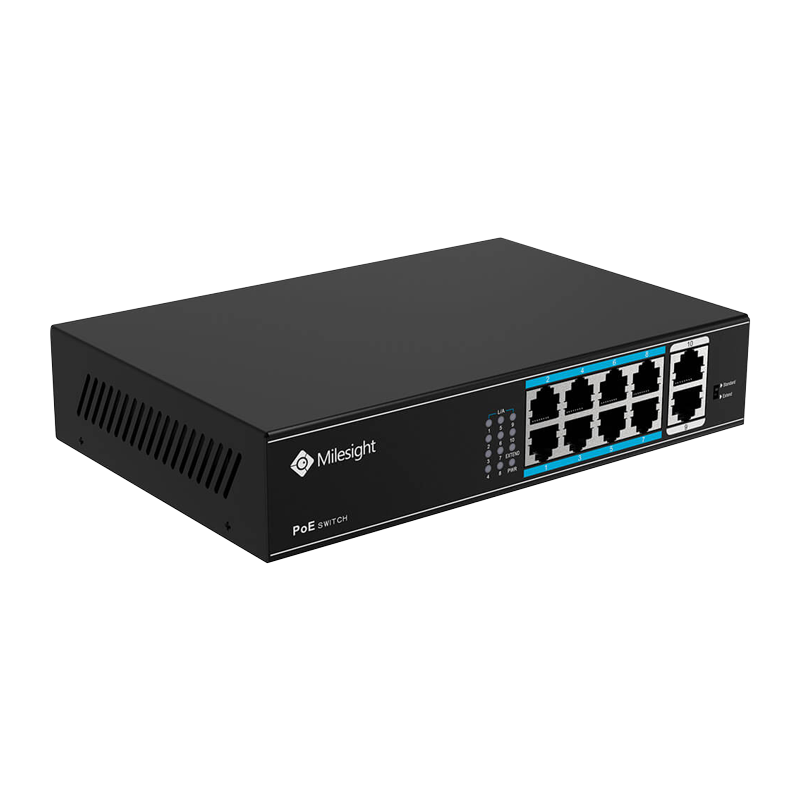 Milesight Switch 8 Porturi POE 120W (poe Switch Milesight 8 Porturi Poe MS-S0208-EL)