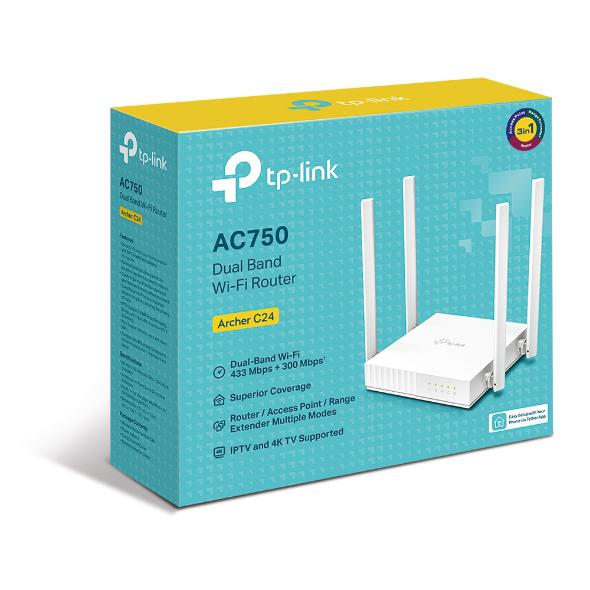 TP-Link TPL ROUTER AC750 DUAL-B ARCHER C24