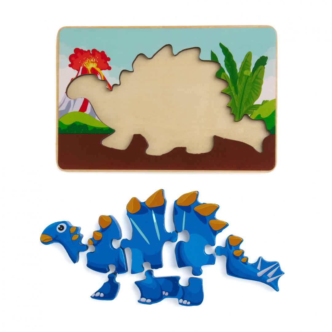 Puzzle din Lemn Tuojiangosaurus, 8 Piese (puzzle din Lemn Tuojiangosaurus)