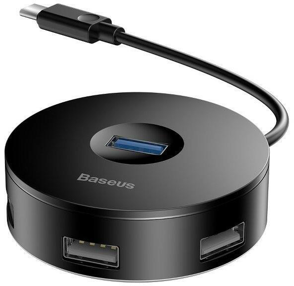 Hub extern Baseus Airjoy, negru (Hub USB Baseus CAHUB-G01 USB-C)