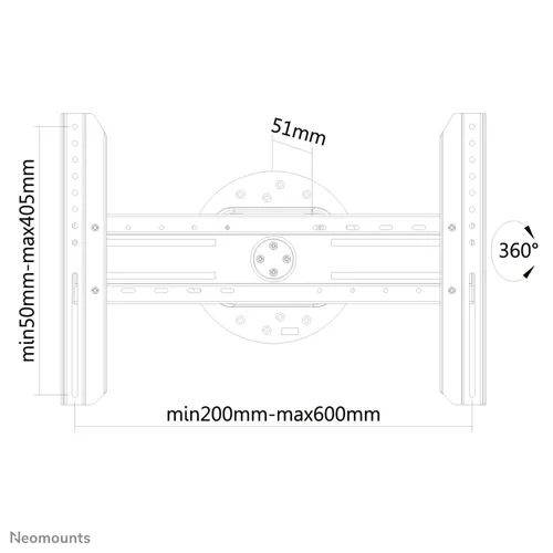 Neomounts Suport perete NM 37"-75" 50kg ng