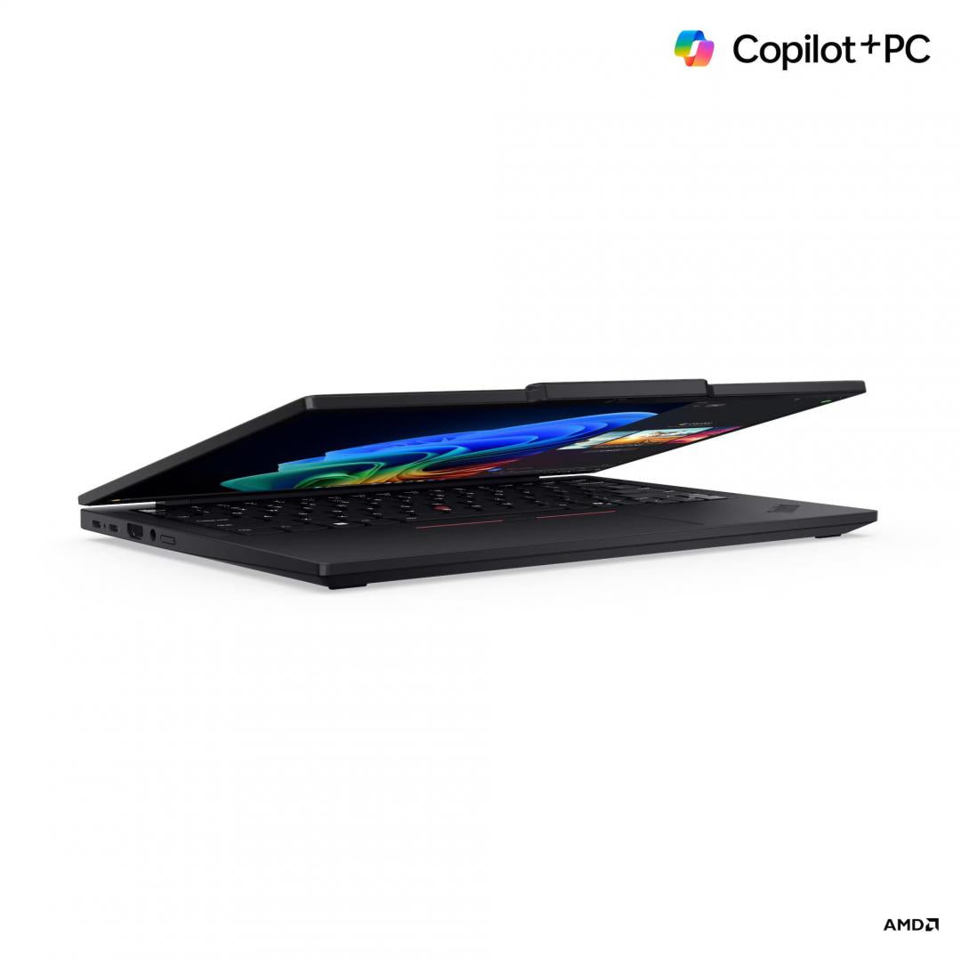 Laptop Business Lenovo ThinkPad T14s Gen 6 (AMD) Copilot+ PC, cu procesor Ryzen AI 7 PRO 360, 14'' IPS, 64 GB LPDDR5x, 1 TB SSD, AMD Radeon 880M, Windows 11 Pro, 3 ani Garantie