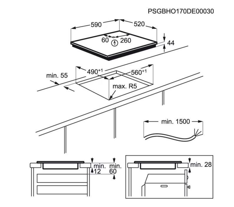 PLITA INC INDUCTIE ELECTROLUX EIT61443B