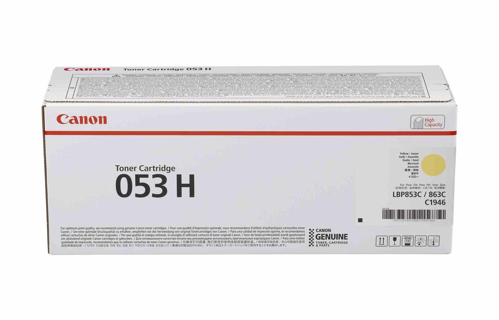 Canon CRG-053HY Yellow Toner Cartridge, (Toner Canon 053H)