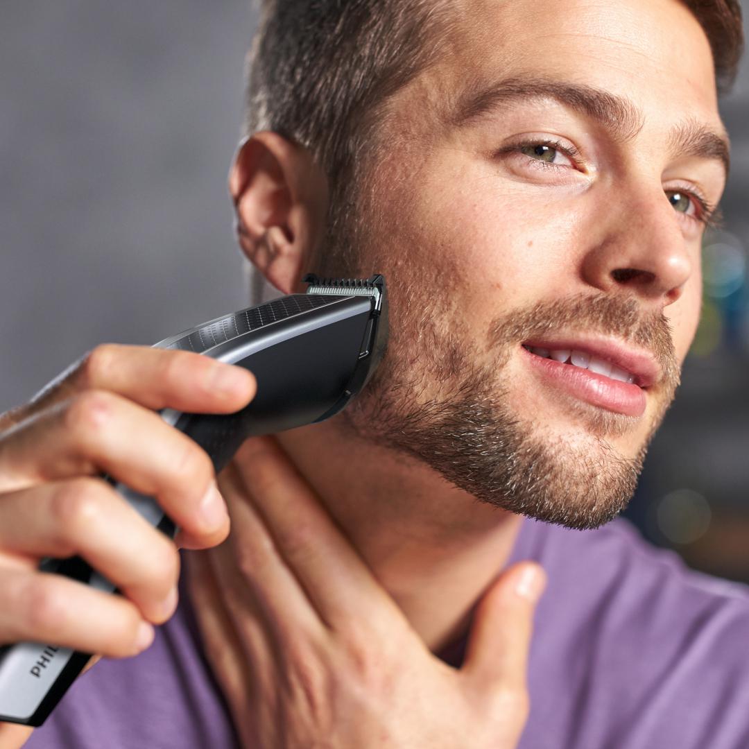 Aparat de tuns PHILIPS Hairclipper Seria 5000 HC5630/15, Acumulator, 90 min autonomie, Argintiu, L x A x I (mm) 69x193x224