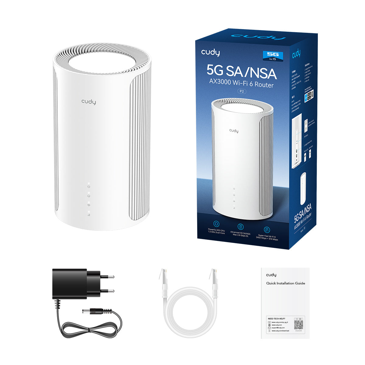 CUDY P2 AX3000 Wi-Fi 6 5G Router "P2"