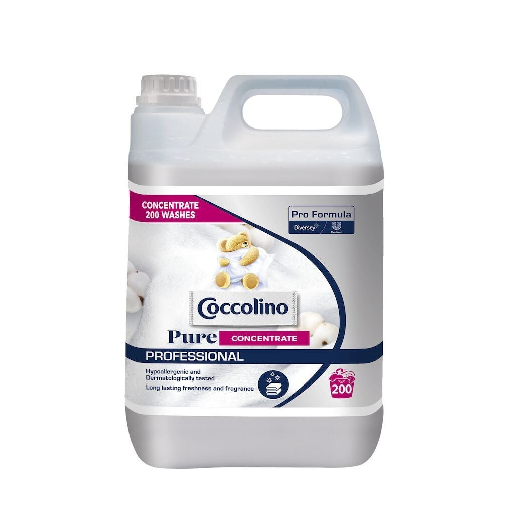 Pachet Coccolino Professional Pure Concentrated – Balsam Concentrat de Rufe, 2×5 L