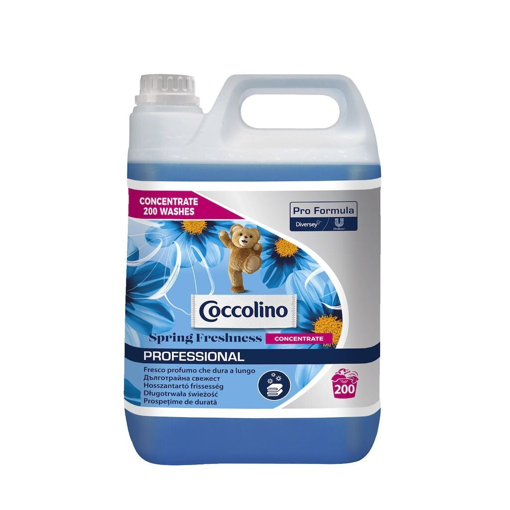 Pachet Coccolino Professional Spring Fresh Concentrated – Balsam Concentrat de Rufe, 2×5 L