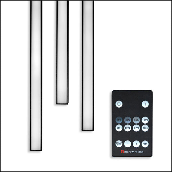 Set iluminare led pentru riflaje MDF, varianta IV, 1 lampa x 2 metri, 520 lm, 5.6W, telecomanda