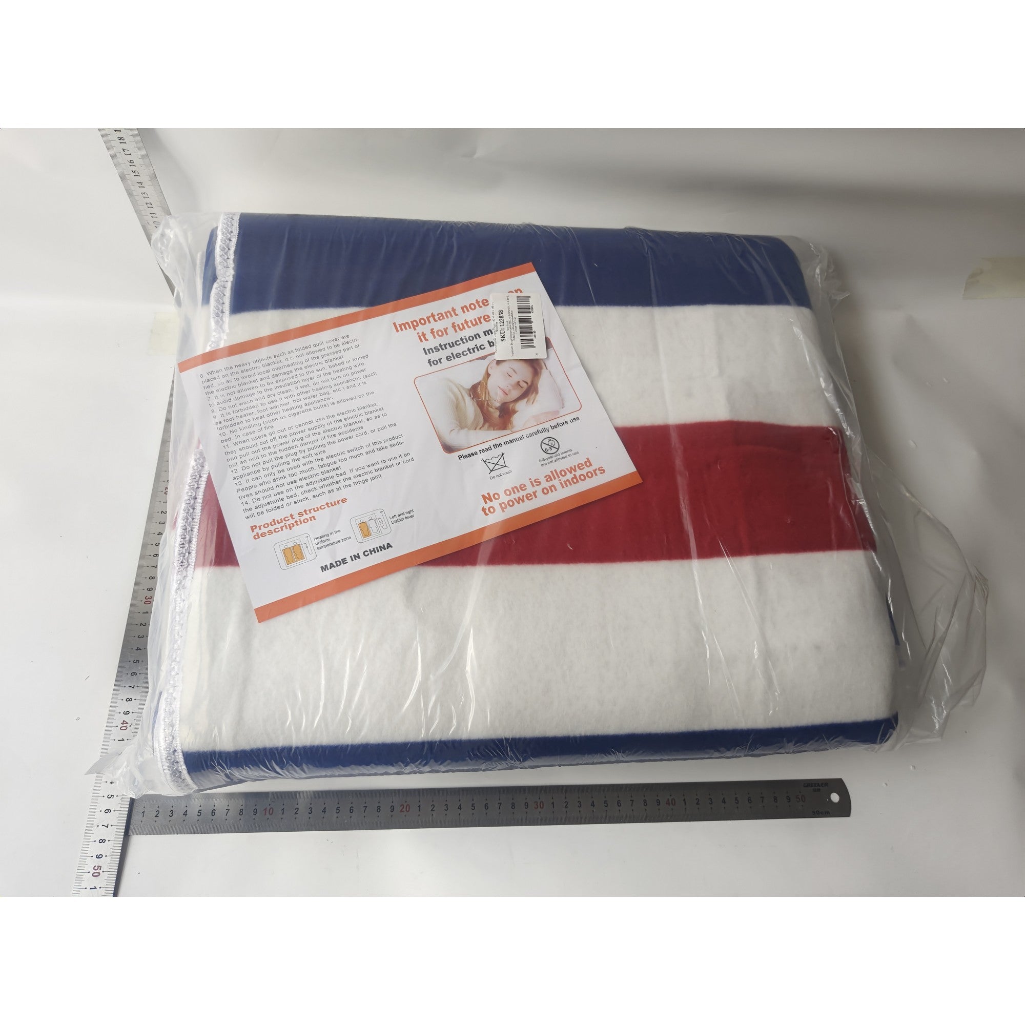 Patura electrica simpla, 180 W, 200 x 180 cm, Multicolor