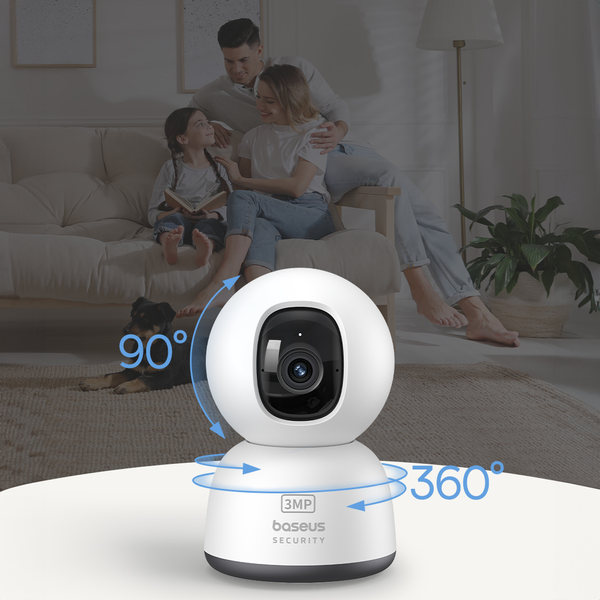 CAMERA IP Interior Baseus P1 Lite, 2K, 2304 x 1296, unghi pana la 360 grade, wireless, slot SD card, "S0TV002132" - 6932172662394