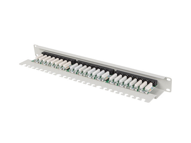 Patch panel 24 porturi 1U Cat.5e UTP gr "PPU5-1124-S"