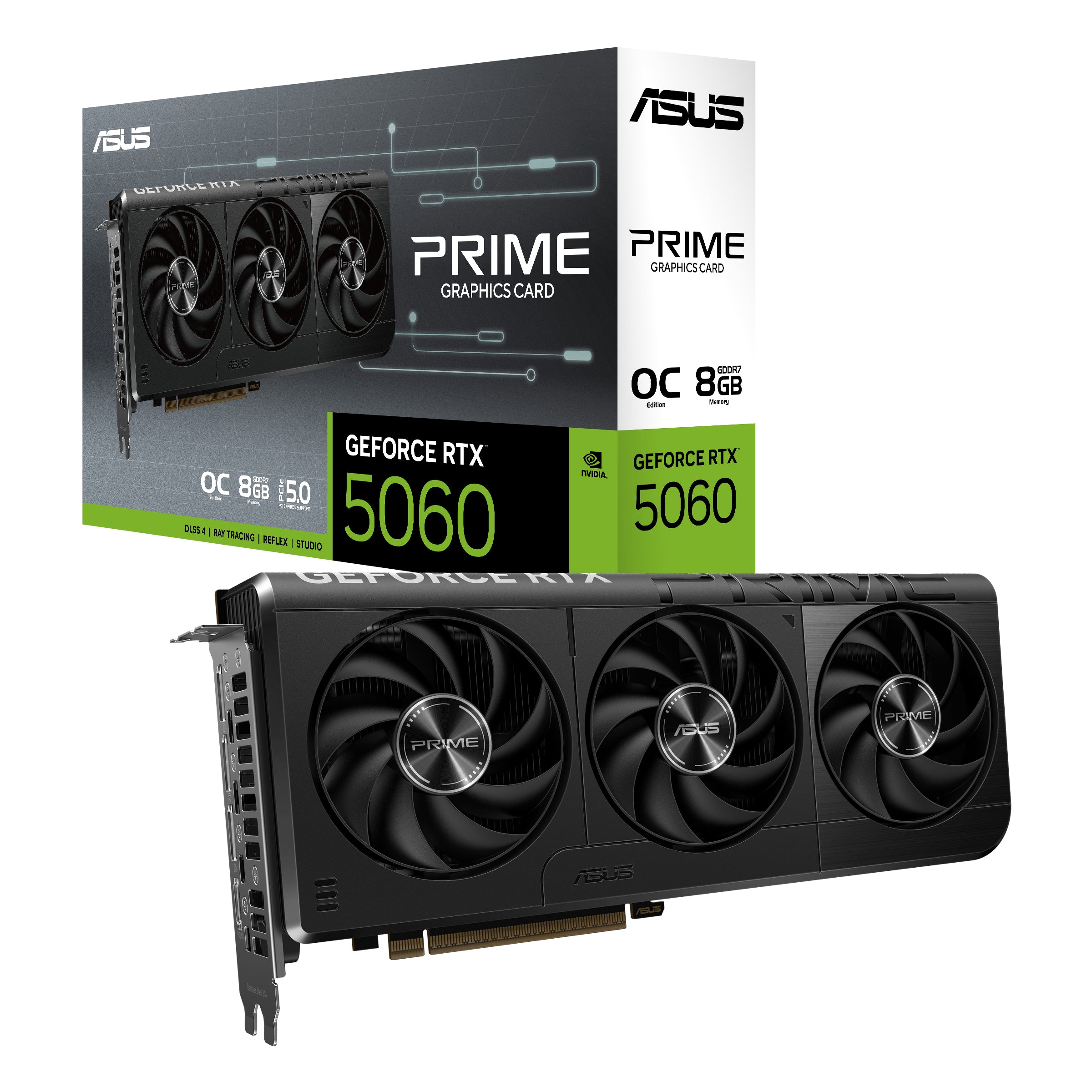 VGA PCIE16 RTX5060 8GB GDDR7/PRIME-RTX5060-O8G ASUS "PRIME-RTX5060-O8G"