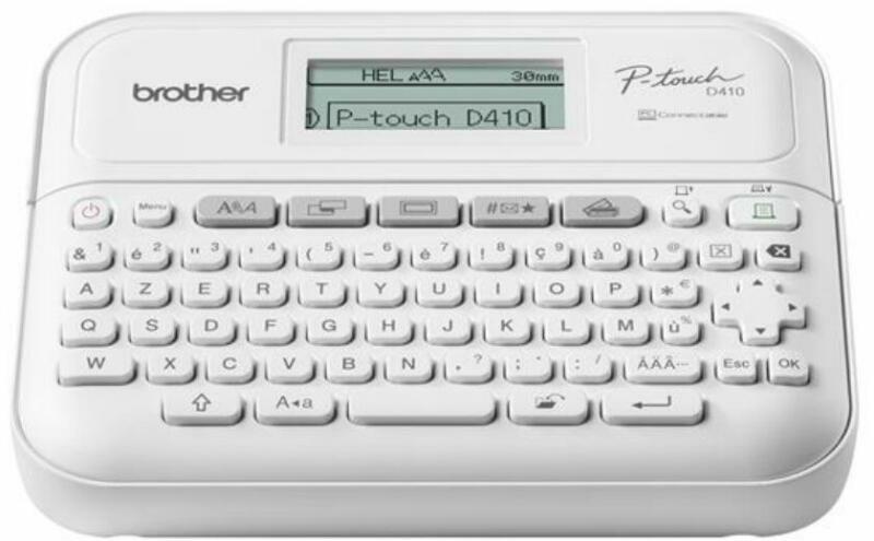 Imprimanta Transfer Termic BROTHER 180dpi PT-D410, Viteza de tiparire: 20mm/s, Latime maxima de imprimare: 18 mm|Conectivitate: USB , Imprimare Cod de bare: NU "PTD410YJ1"
