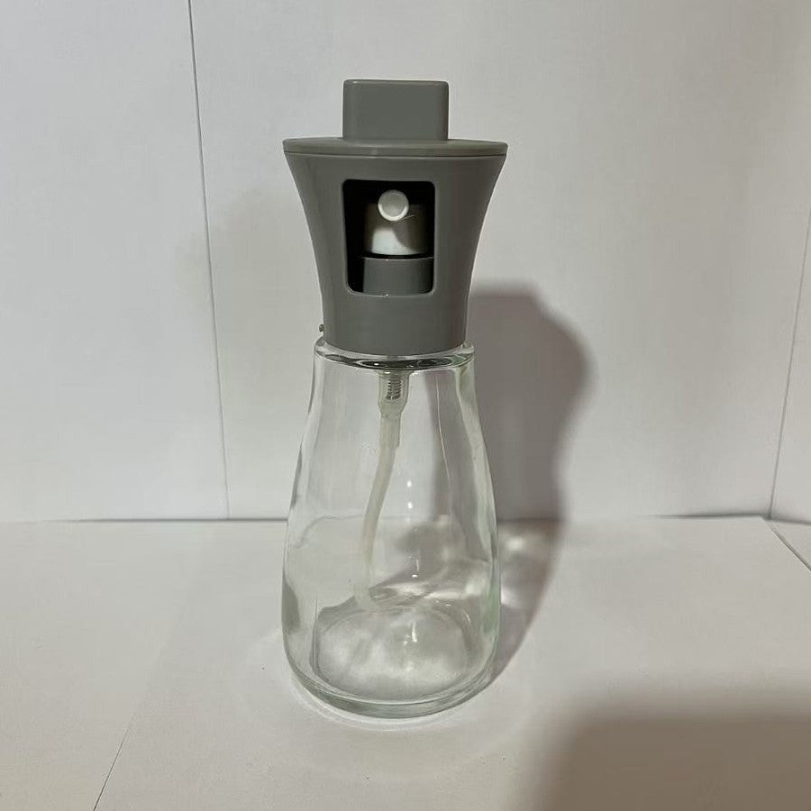 Pulverizator pentru Ulei, Pulverizator din Sticla pentru Otet sau Alte Lichide, Simplu Reincarcabil, Multifunctionale, 17.3 x 5.6 cm, Capacitatea 170 ml, Gri