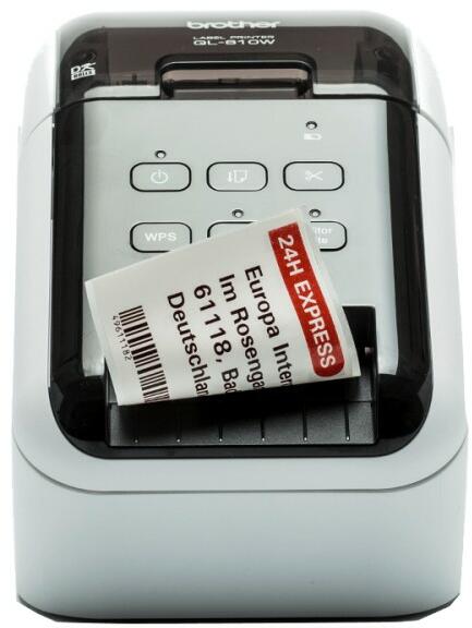 Imprimanta Direct Termic BROTHER 300dpi QL-810WC, Viteza de tiparire: 176mm/s, Latime maxima de imprimare: 58mm|Conectiv: USB|WIFI, Imprimare Cod de bare:DA, (Timbru verde 3.5 RON, "QL810WCYJ1"