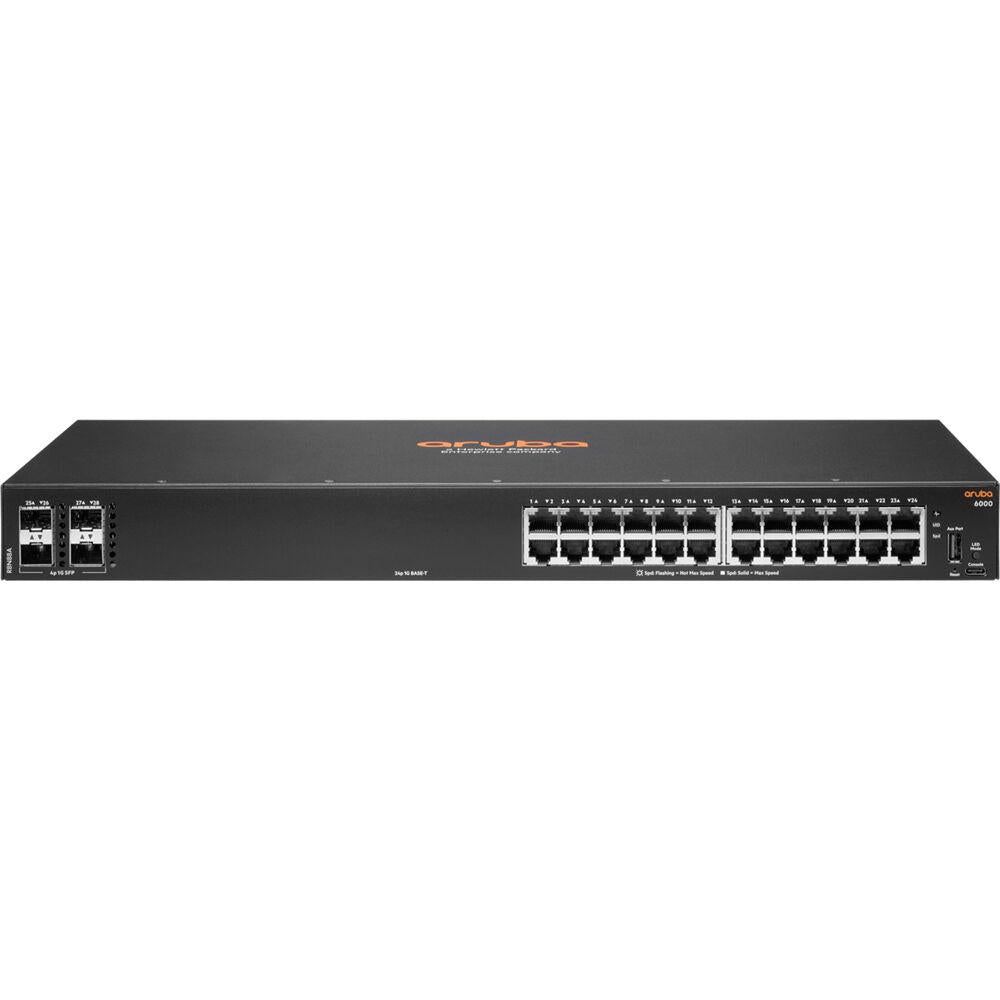 Hewlett Packard Enterprise Aruba 6000 24G 4SFP Managed L3 Gigabit Ethernet (10/100/1000) 1U, "R8N88A"