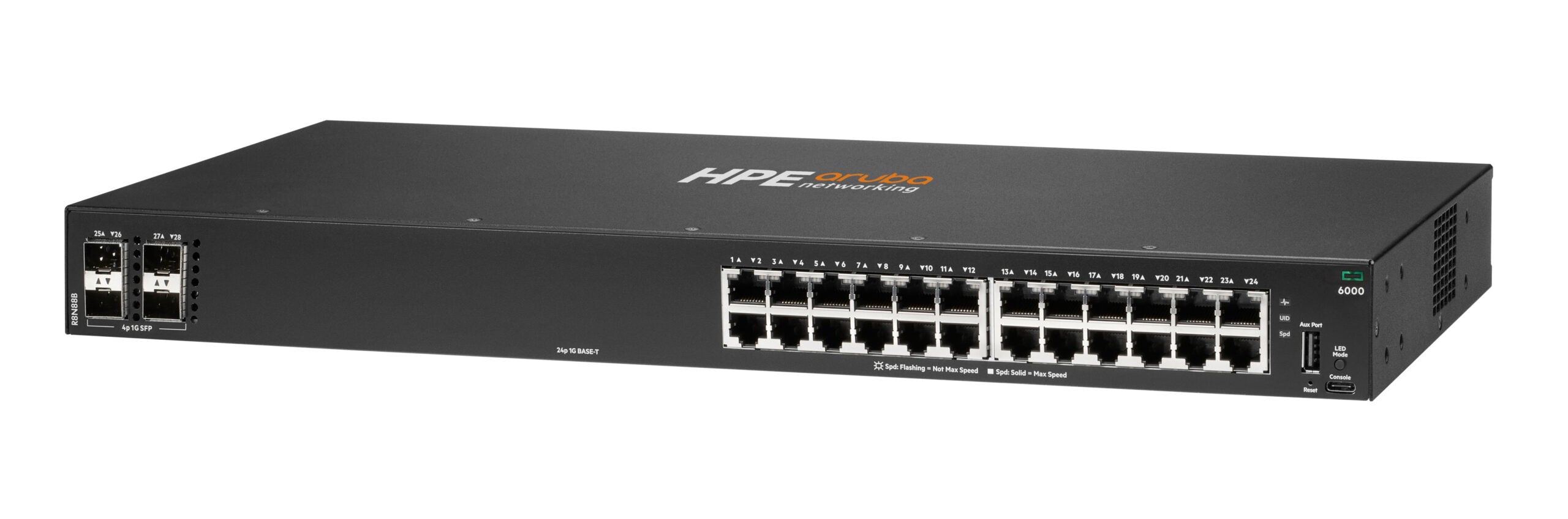 NET SWITCH 24PORT 4SFP/CX6000 R8N88B ARUBA BY HPE "R8N88B"