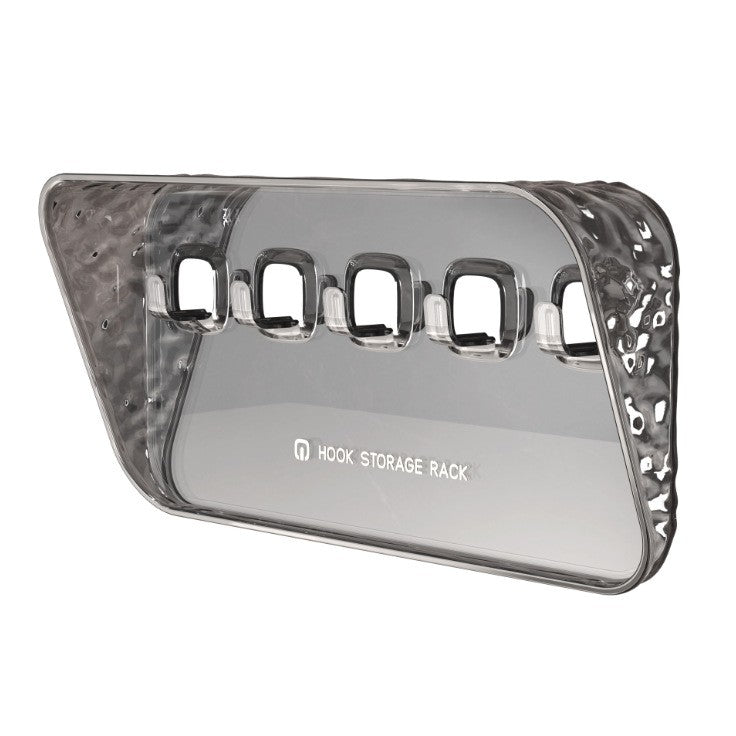 Raft de Depozitare cu Carlig, Pentru Chei, Bijuterii, 20.3 x 4.6 x 10.3 cm, Gri