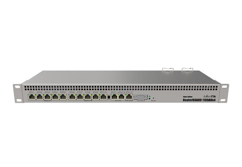 NET ROUTER 10/100/1000M 13PORT/DUDE RB1100DX4 MIKROTIK "RB1100DX4"