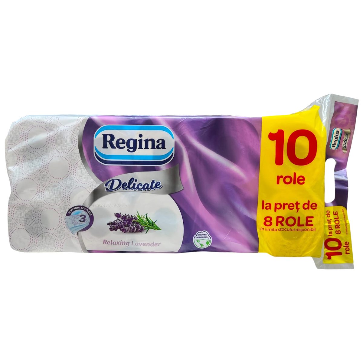 Regina Hartie Igienica 8, 2ROLE 3STR Lavanda