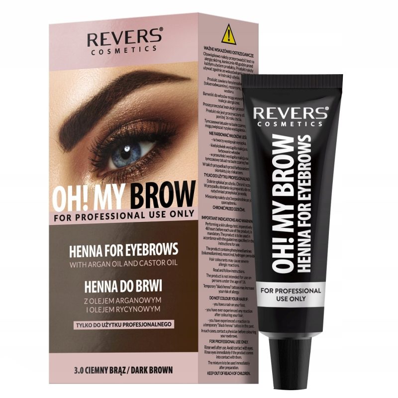 Revers Henna Procolor Vopsea Gene si Sprancene 15 g Maro Inchis