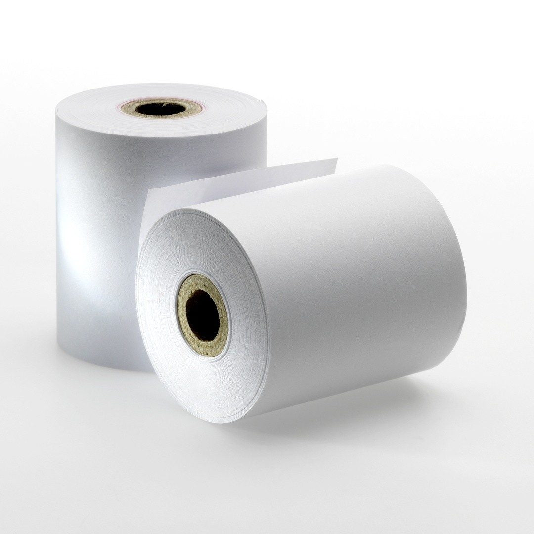 Role de hartie TERMICA, Set 5 bucati, Role de hartie pentru Casa de Marcat, POS, latime 80 mm, Lungime 48 metri, Diametru interior 25 mm, Diametru exterior 76 mm