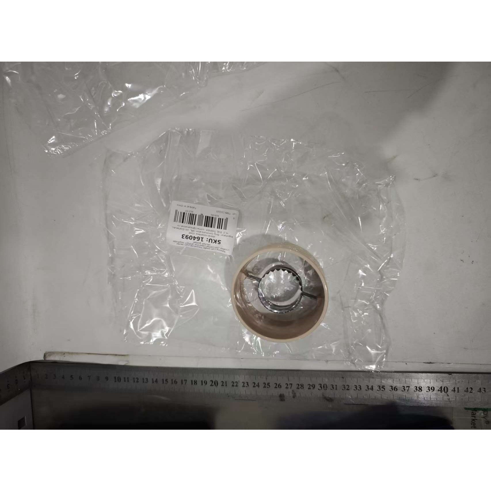 Ustensila pentru Curatare Porumb, Diametru 3.6 cm, din Plastic si Otel Inoxidabil, Alb