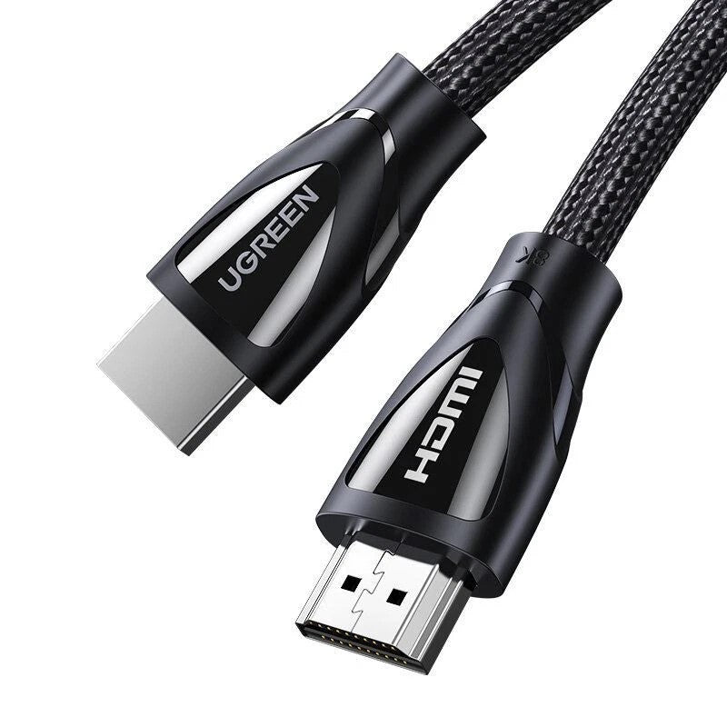 CABLU video Ugreen, "HD140" HDMI (T) la HDMI (T), HDMI 2.1, 8K la 60Hz, lungime 1m, braided, negru "80401" - 6957303884018