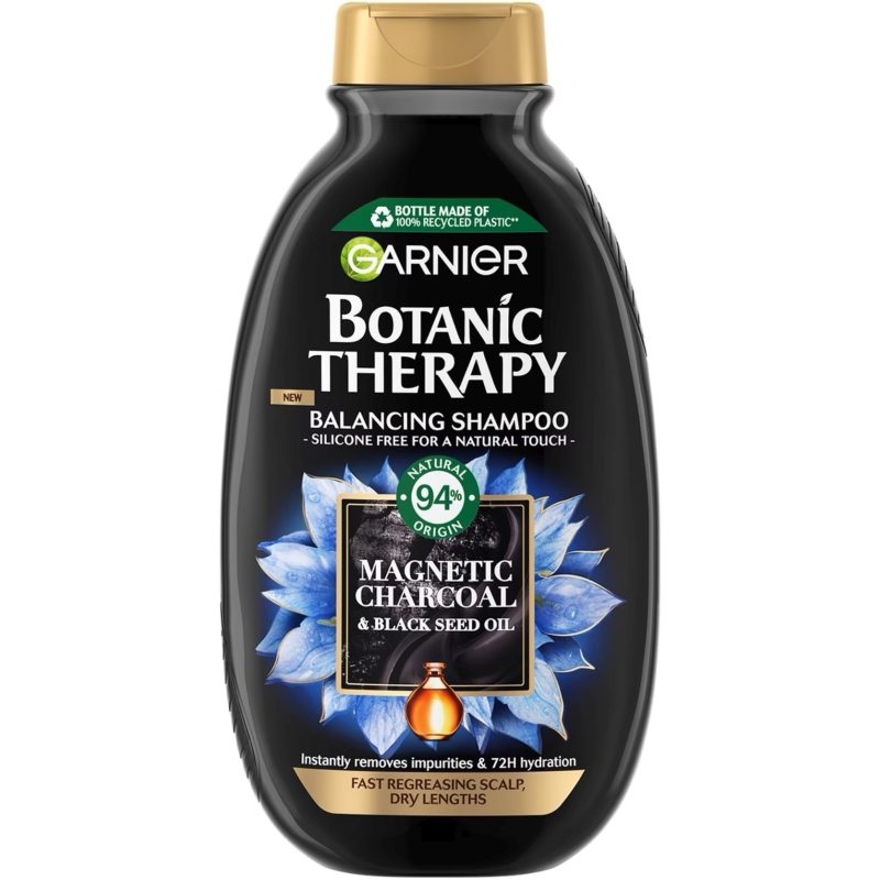 Sampon, Botanic Therapy, 400 ml Magnetic Charcoal Black Seed Oil