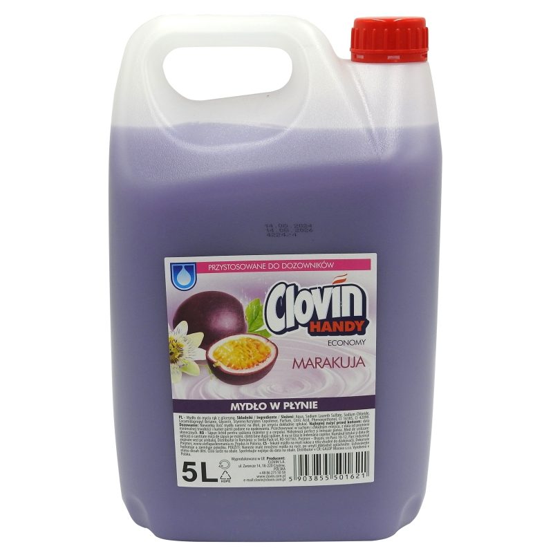 Sapun Lichid, Clovin, Profesional cu Glicerina Maracuja 5 L