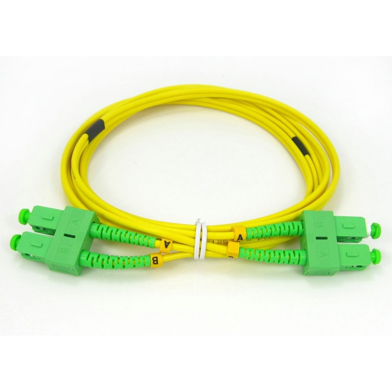 Patchcord SC/APC-SC/APC, SM OS2 50/125, manta LSZH 3.0mm, duplex 2m, "SC-SC-APC-SM/DX-2"