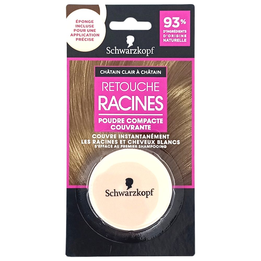 Schwarzkopf Pudra Compacta pentru Acoperire Fire Albe 12 g Maro Deschis