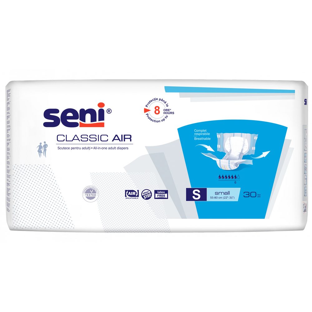 Scutec, Seni, Adult nr. 1 30 buc Classic Air Small