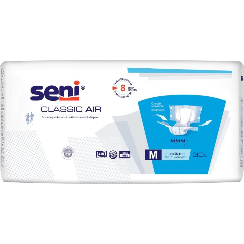 Scutec, Seni, Adult nr. 2 30 buc Classic Air Medium