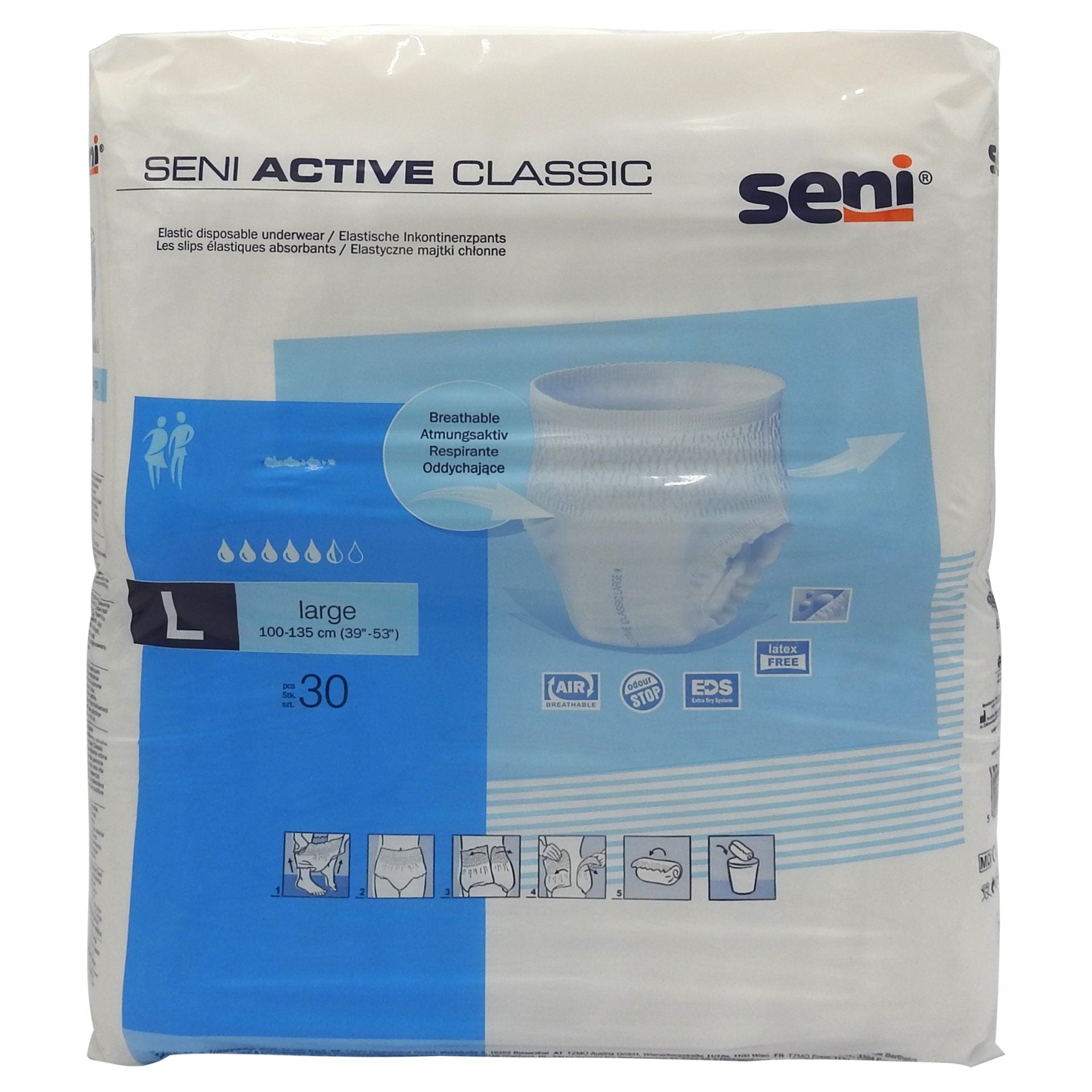 Scutec, Seni, Adult nr. 3 30 buc Active Classic Large
