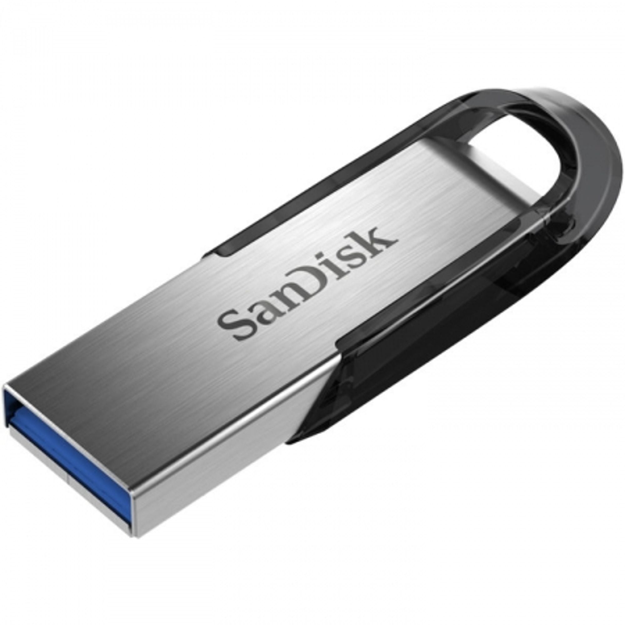 MEMORIE USB 3.0 SANDISK 64 GB, clasica, carcasa metalic, negru / argintiu, "SDCZ73-064G-G46"