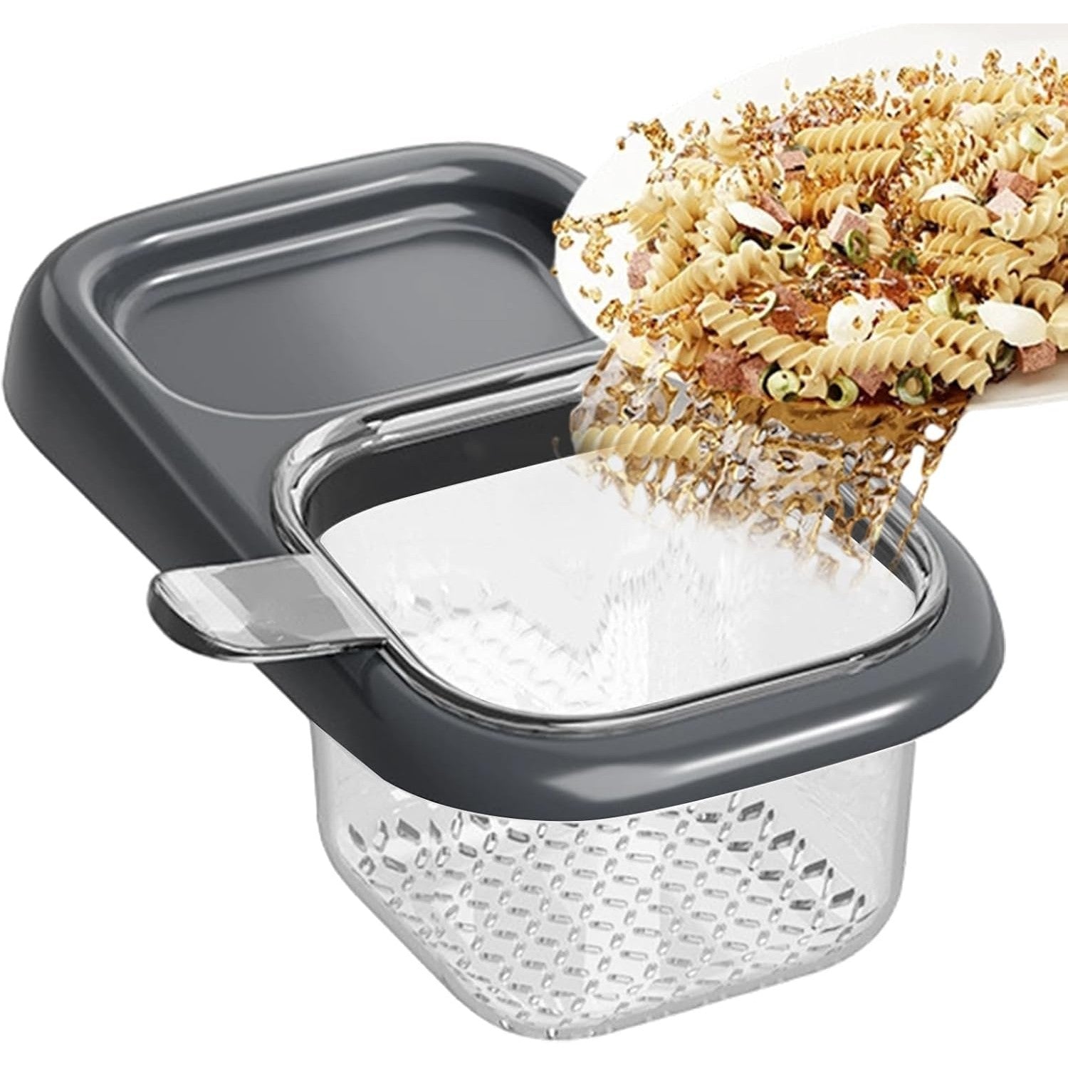 Cos de Scurgere pentru Chiuveta, din ABS, cu Maner si Ventuza, Multifunctional, 22 x 13 x 8.5 cm, Gri