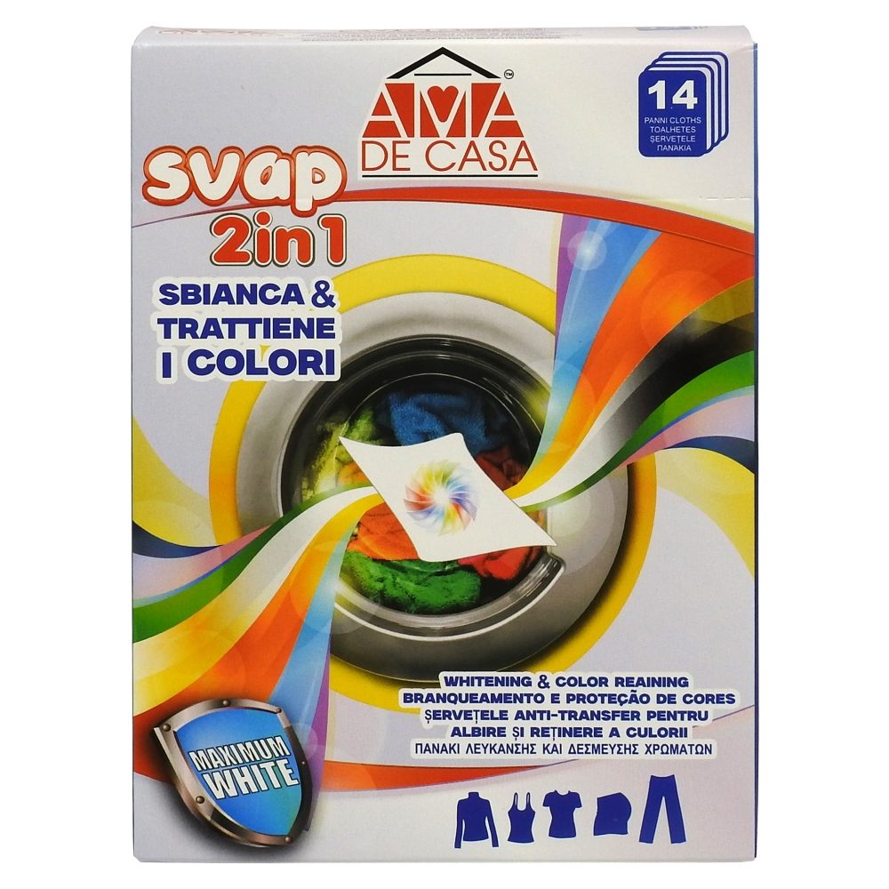 Servetele, Ama de Casa, Captatoare Culoare 14 buc 2in1 Maximum White