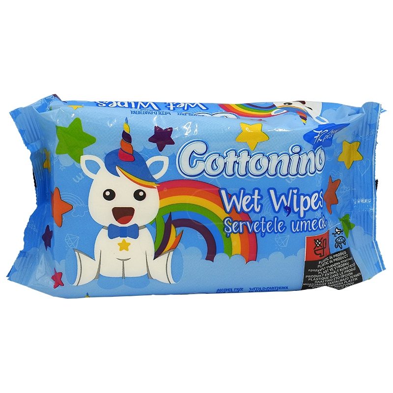 Servetele Umede, Cottonino, 72 buc Unicorn Blue