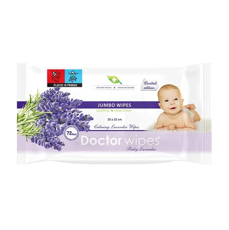 Servetele Umede, Doctor, Jumbo 72 buc Lavanda